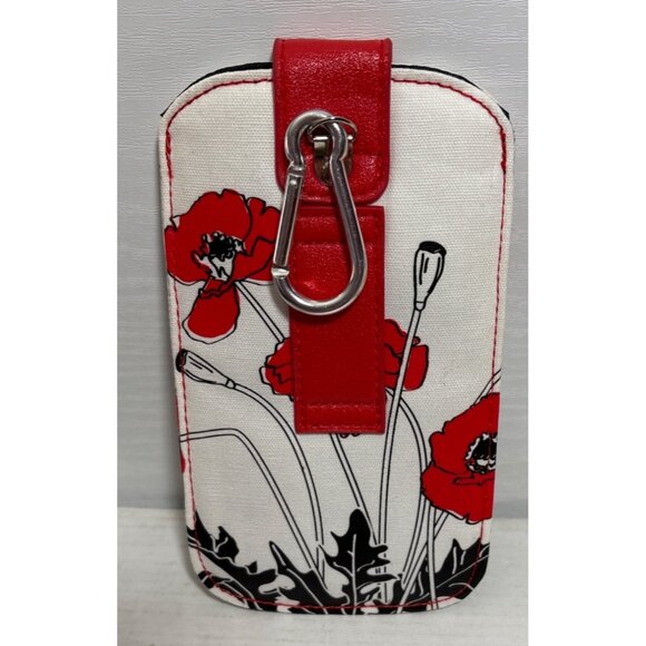 Legion Red & White Floral Wallet With Matching Key Holder Poppies 8 x 5" - Picture 13 of 16